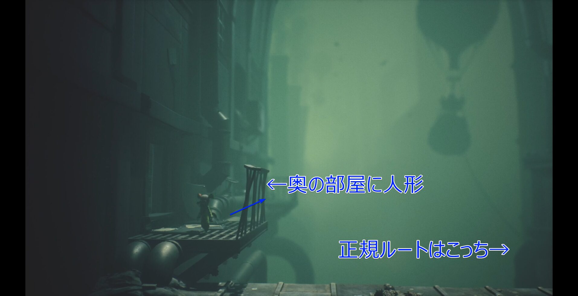 A Doll is in the back room