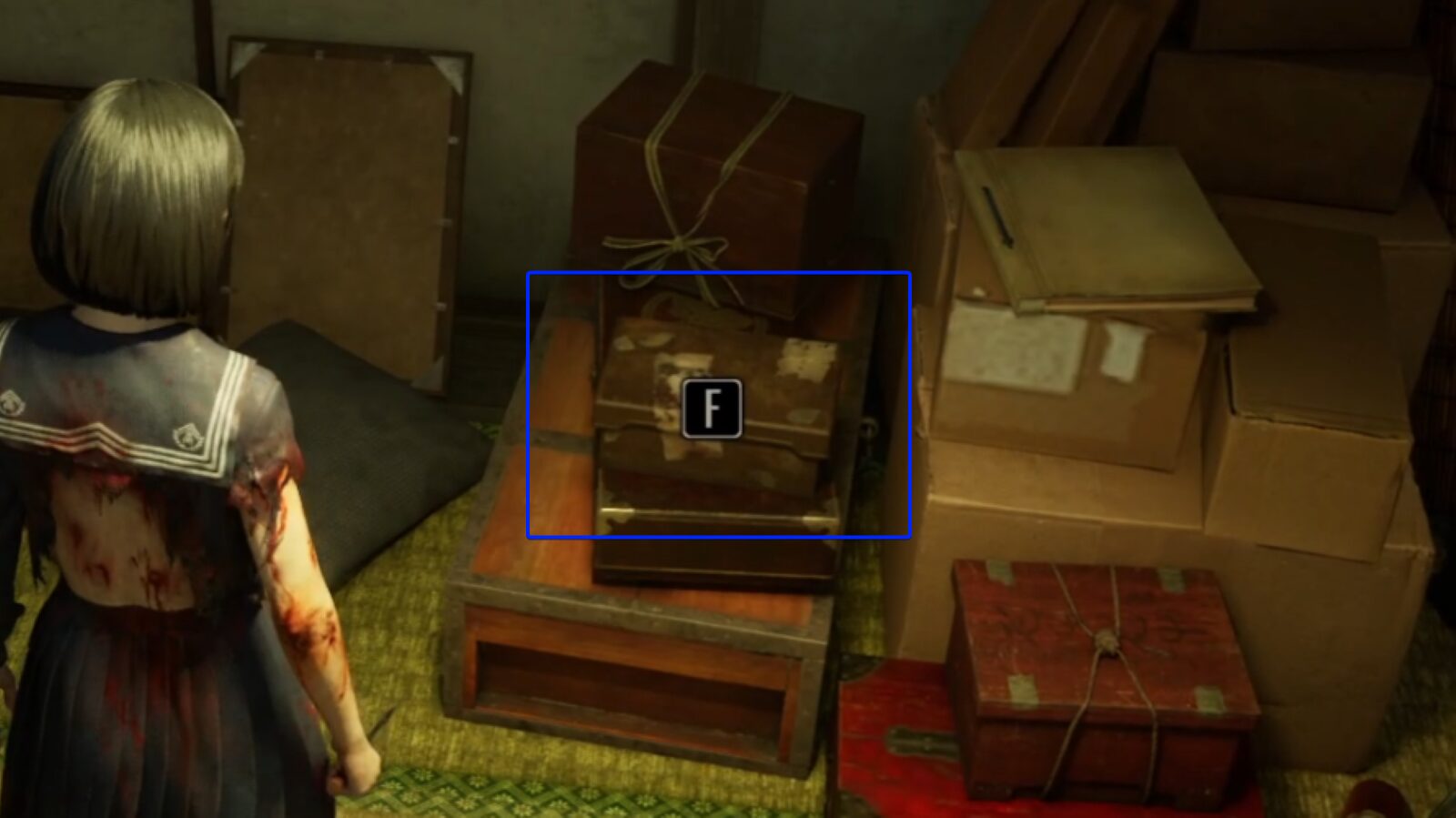 Box marked with the Inari-sama Crest